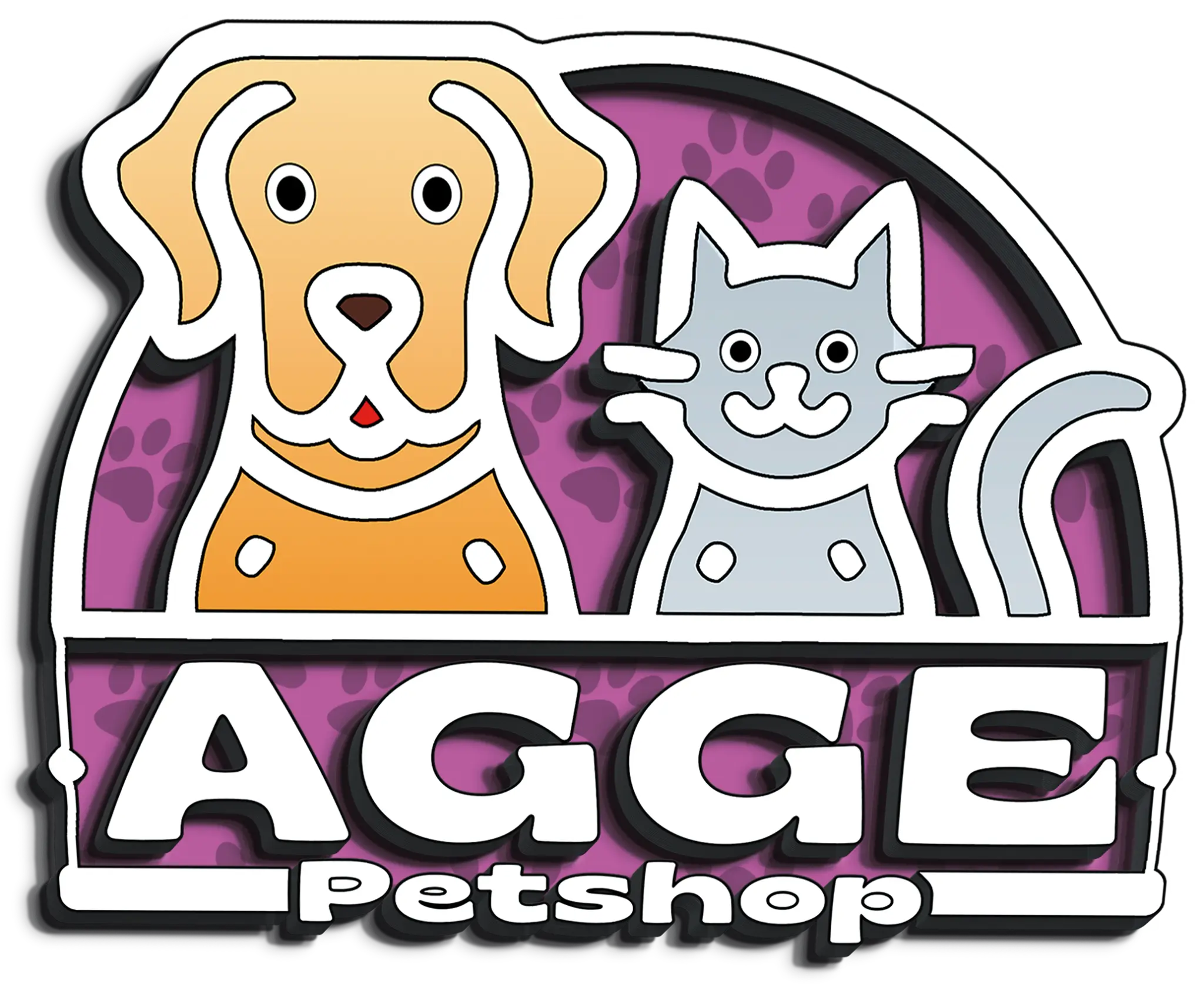 Logotipo da AGGE Petshop